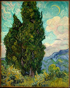 1889 Vincent van Gogh Zypressen anagoria
