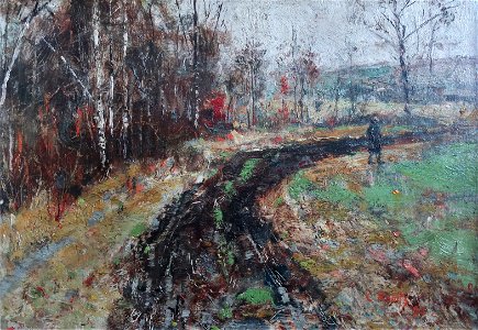 1892 Rohlfs Märzlandschaft bei Weimar