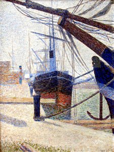 1886 Seurat Hafen von Honfleur anagoria