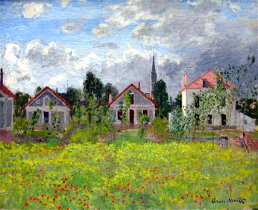 1873 Monet Houses at Argenteuil anagoria