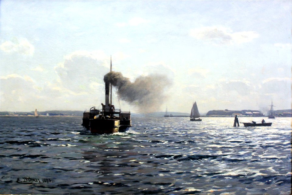 1893 Dücker Die Ostsee bei Flensburg anagoria