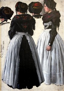 1858 Friesin in zweifacher Aufnahme (Föhr) anagoria