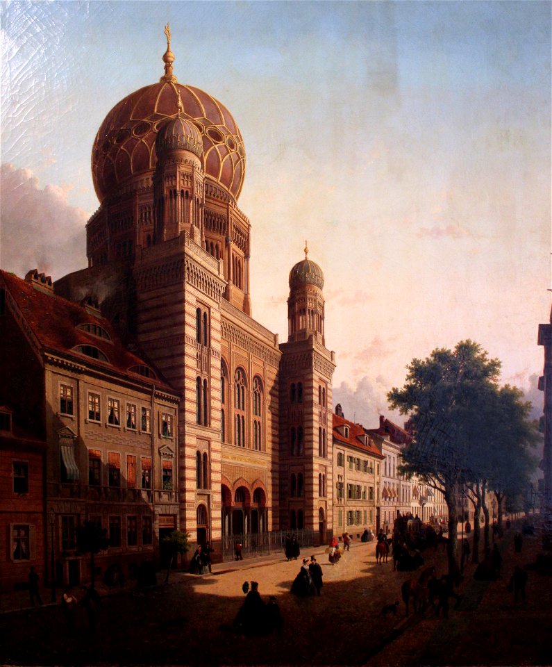 1865 de Cauwer Die Synagoge in der Oranienburger Strasse Berlin anagoria