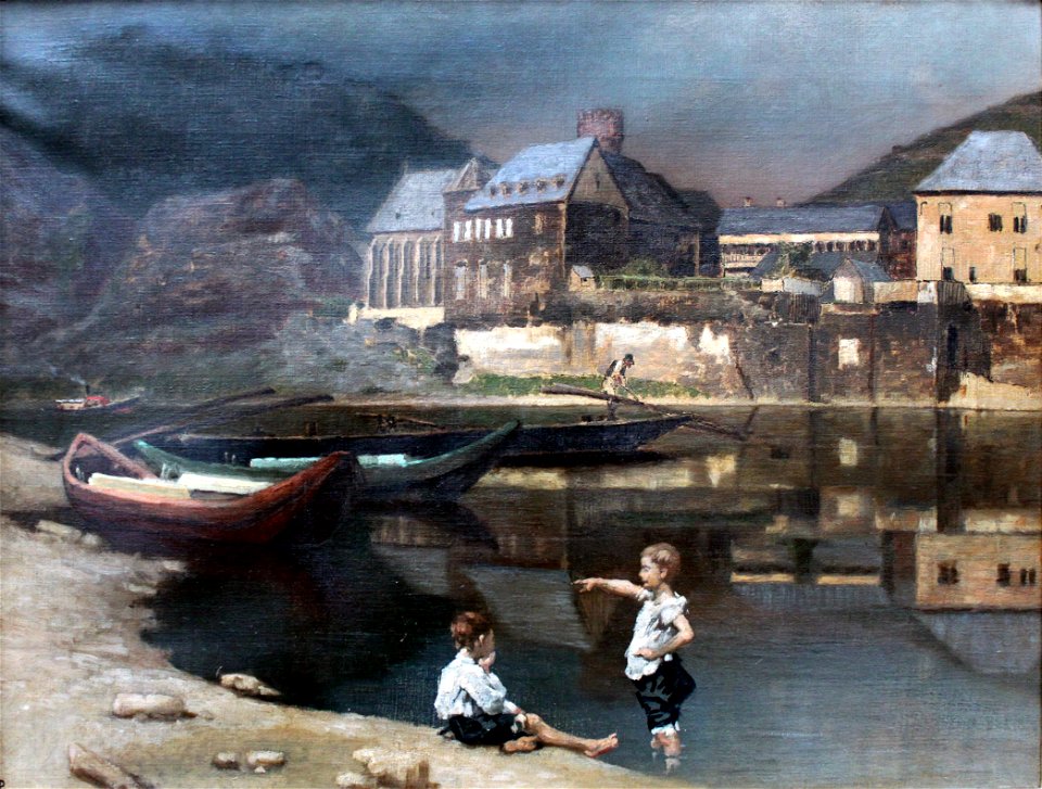 1889 Pidoll Landschaft am Fluss anagoria