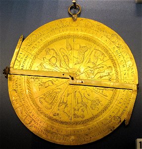 Anonimo, disco astrologico, xvii sec. 01