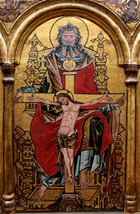 Westfalia, altare con la trinità, madonna e san giovanni, 1250 ca. 03. Free illustration for personal and commercial use.