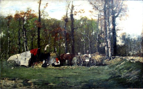 1878 Mihaly Munkacsy Zigeunerlager anagoria
