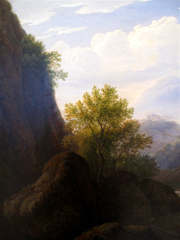 Antonín Mánes - Horská krajina - detail