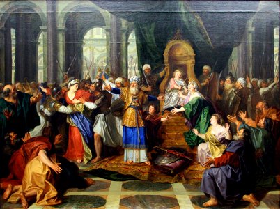 Antoine coypel, atalia cacciata dal tempio, ante 1697