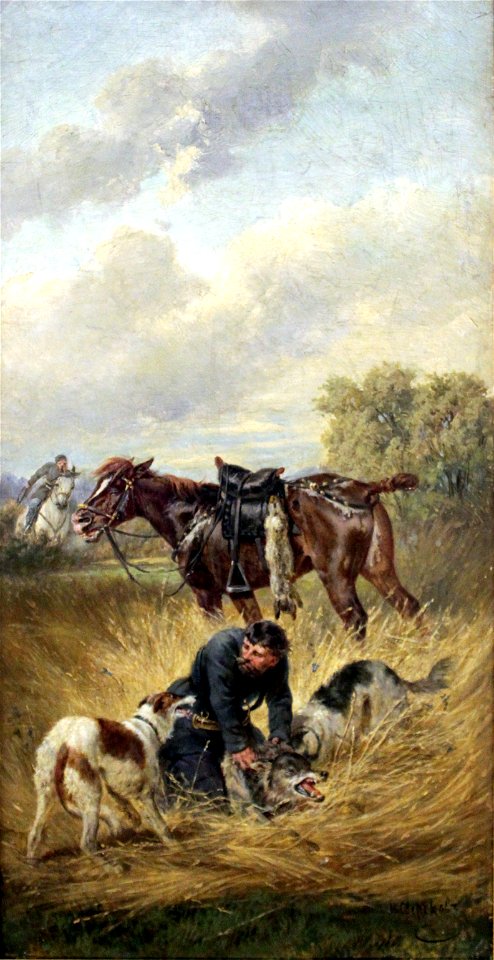 1885 Sverchkov Jagd mit Schnellhunden anagoria