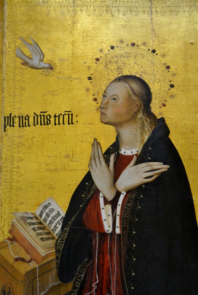 Anunciació de Jacomart, mare de Déu, museu de Belles Arts de València