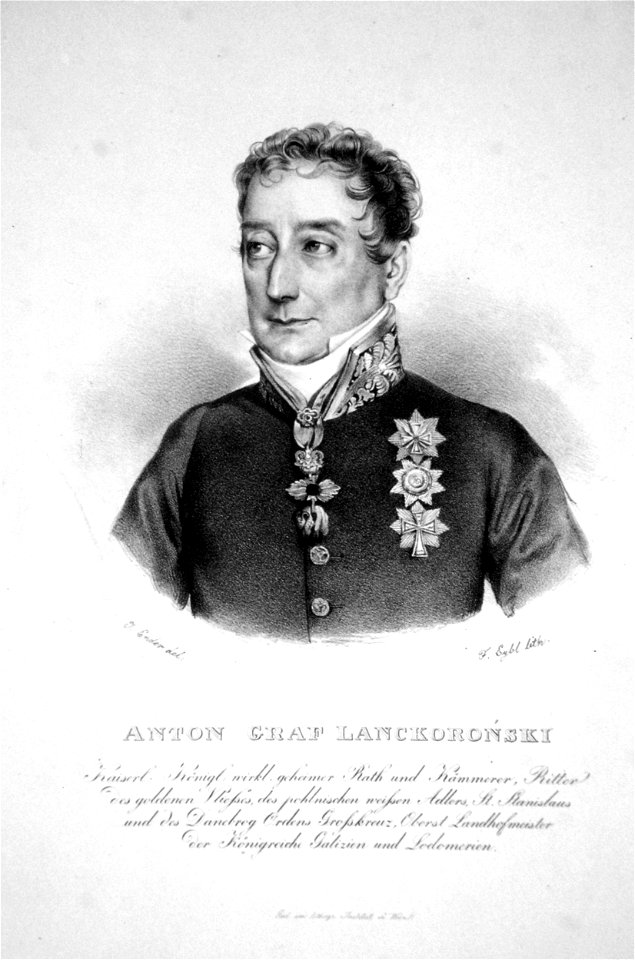 Anton von Lanckoronski Litho