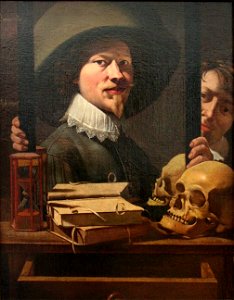 Antoine Steenwinkel - Vanitasportret van de schilder