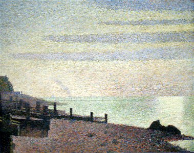 1886 Georges-Pierre Seurat Evening Honfleurs anagoria IMG 6409a