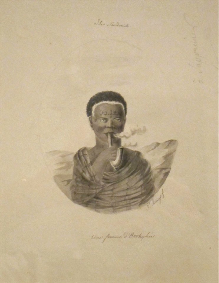 A Woman of Hawaii by Jacques Arago, Honolulu Museum of Art