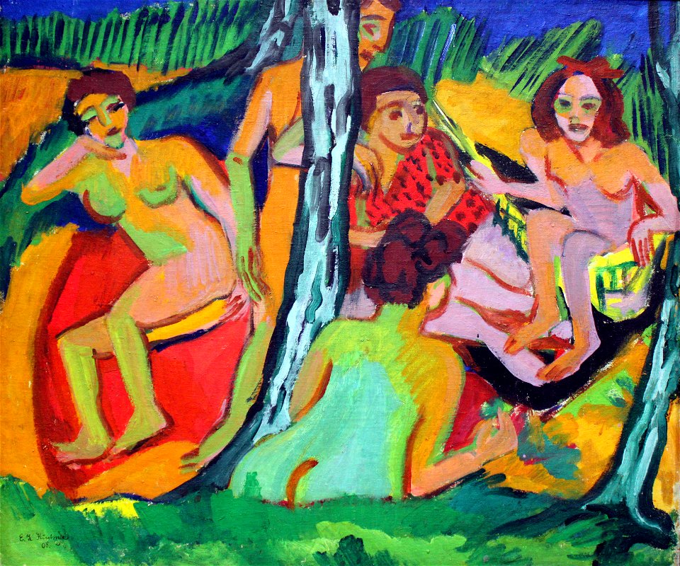 1910 Kirchner Badende anagoria