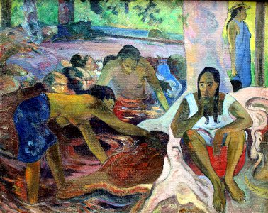 1891 Gauguin Tahitianische Fischerinnen anagoria. Free illustration for personal and commercial use.