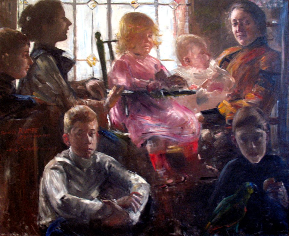 1901 Corinth Familie des Malers Fritz Rumpf anagoria