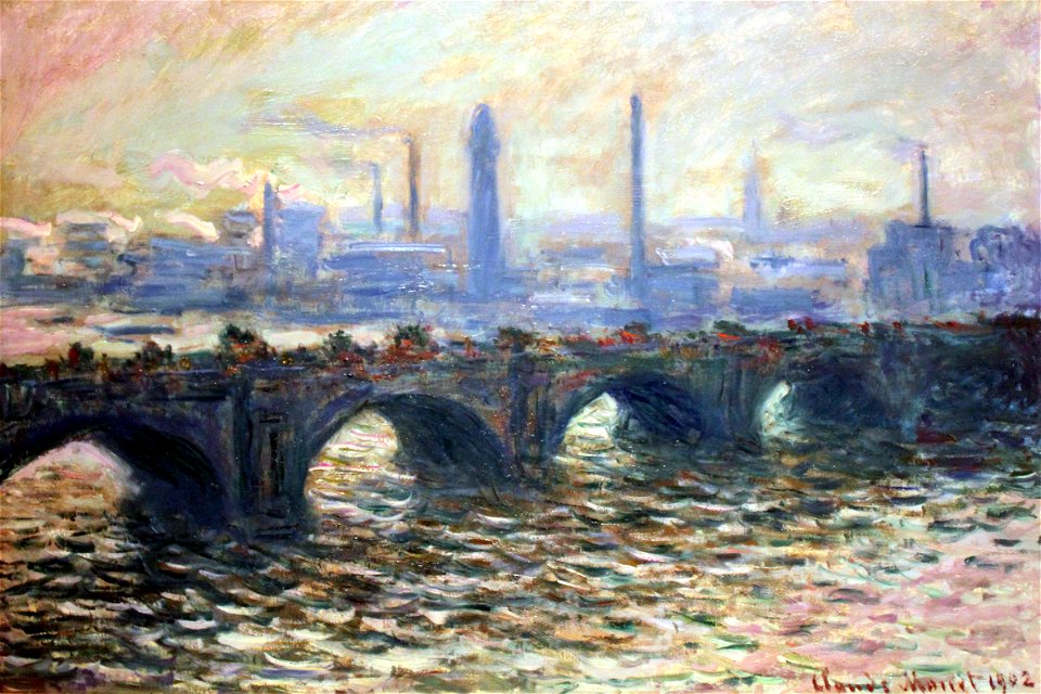 1902 Monet Die Waterloo-Brücke anagoria