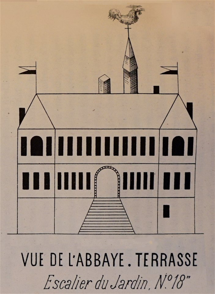 Abbaye andecy façade sur cour 04219