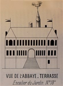 Abbaye andecy façade sur cour 04219