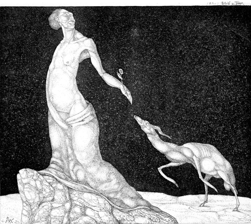 1904 Klee Weib und Tier anagoria