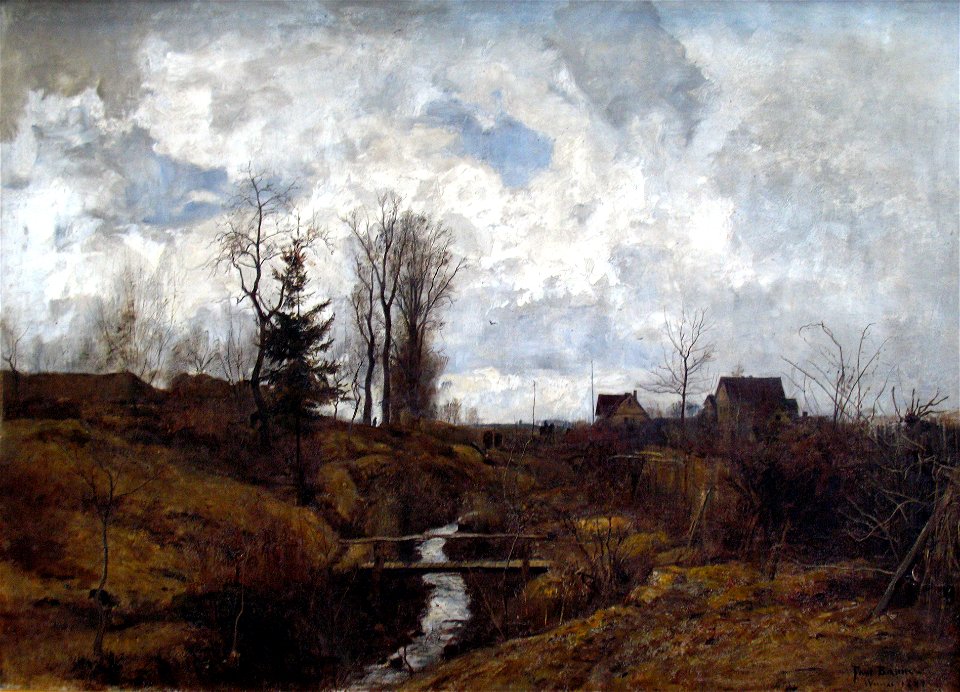1883 Baum Nach dem Regen anagoria