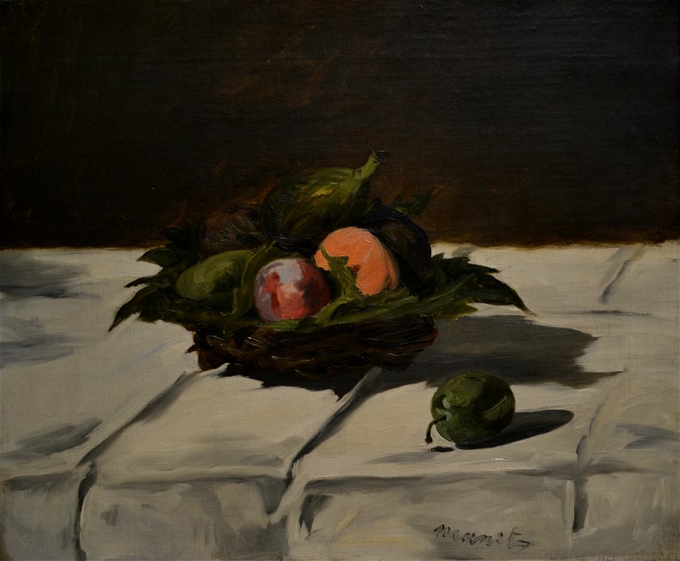 Basket of Fruit, by Édouard Manet