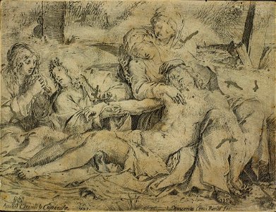 Annibale Carracci - Pietá ou Cristo de Capiarola