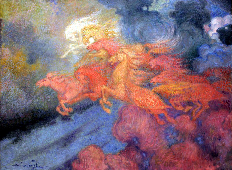 1917 Ulyanov rote Pferde anagoria