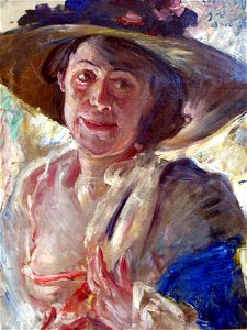 1912 Corinth Frau mit Rosenhut anagoria