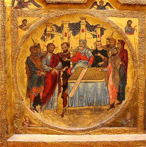 Westfalia, altare con la crocifissione di cristo, 1230-40 ca. 02. Free illustration for personal and commercial use.