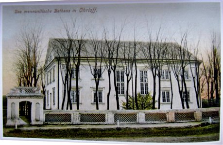1905. Das Mennonitische Bethaus im Ohrloff