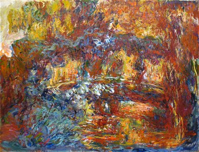 1920-22 Claude Monet The Japanese Footbridge MOMA NY anagoria. Free illustration for personal and commercial use.