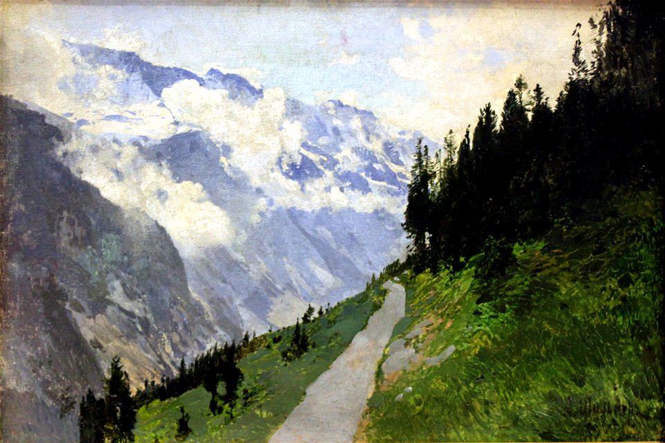1904 Schilder Berglandschaft anagoria
