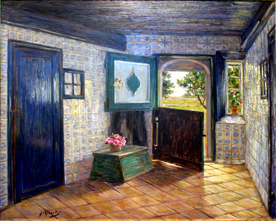 1905 Alberts Blaue Diele auf Hooge anagoria