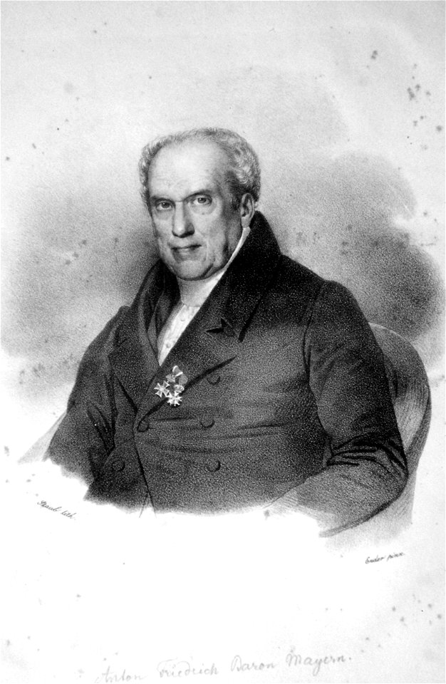 Anton Friedrich von Mayern Litho
