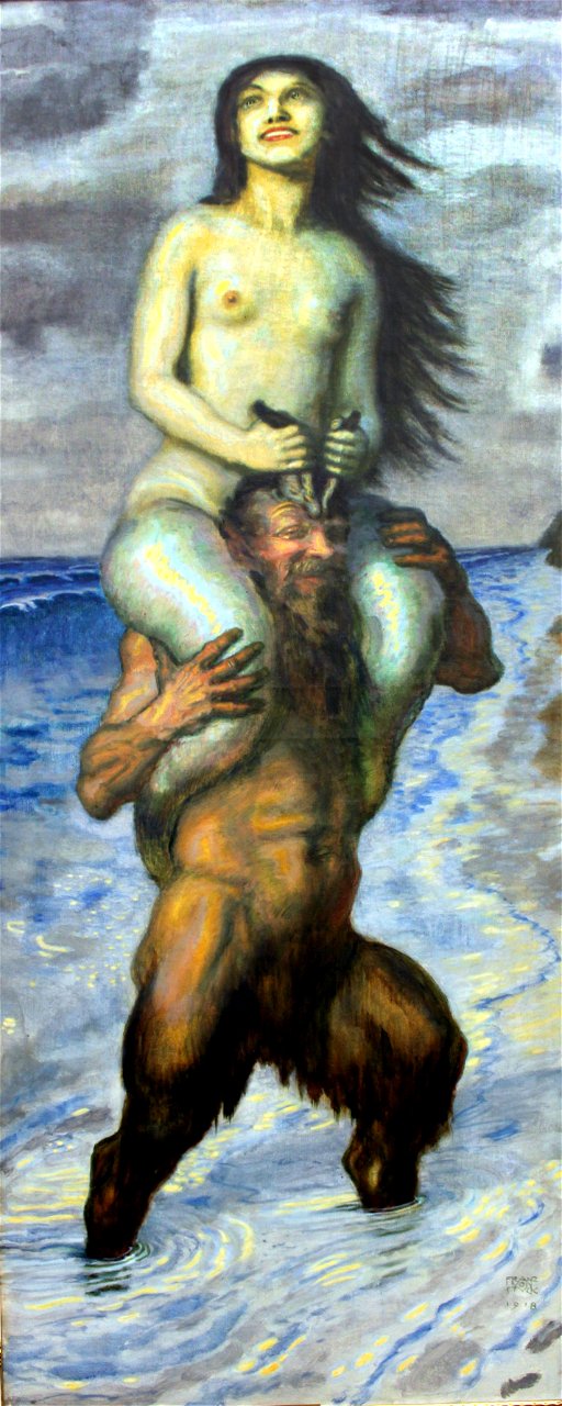 1918 von Stuck Faun und Nixe anagoria