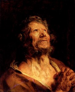 Anthony van Dyck, An Apostle with Folded Hands. Free illustration for personal and commercial use.