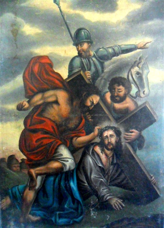 Anônimo - Queda de Cristo a caminho do Calvário