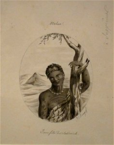 'O'ahu, a Young Woman of the Sandwich Islands' by Jacques Arago, Honolulu Museum of Art