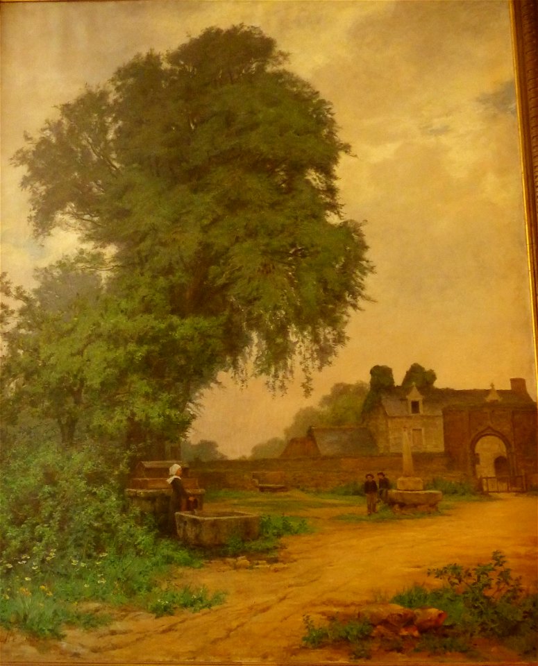 336 Théophile Deyrolle Le manoir de Locamand 1883