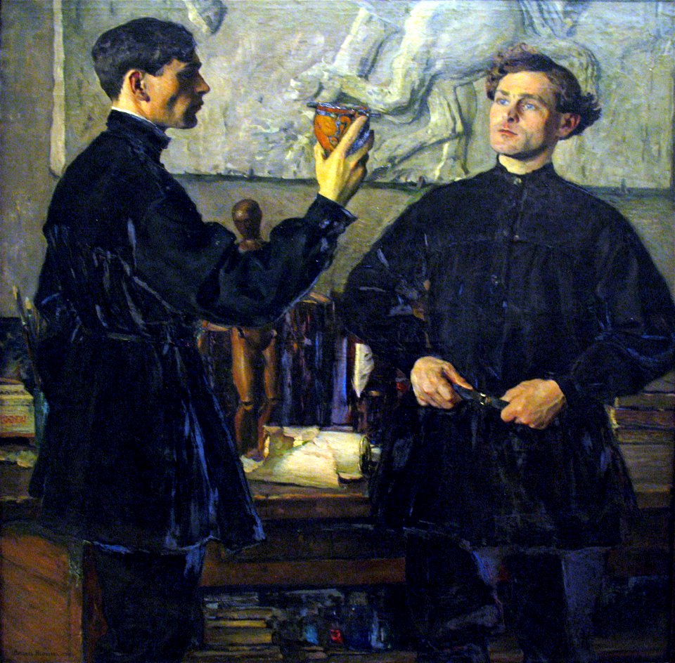 1930 Nesterov Portrait P.D. und A.D. Korin anagoria