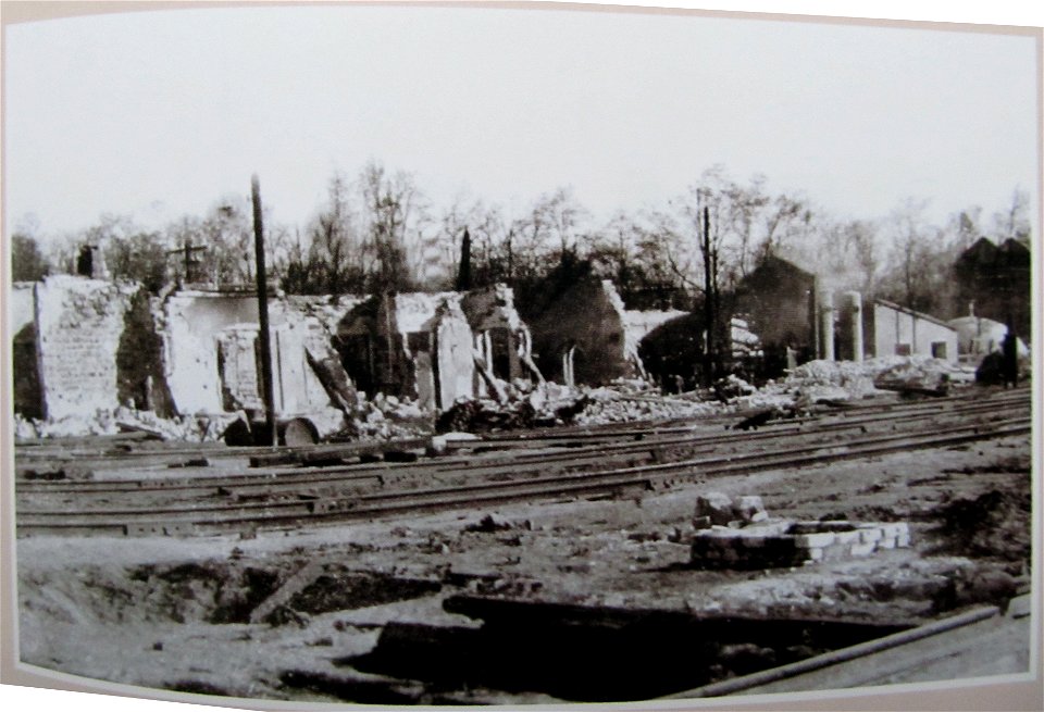 1943. Ruins near the railway station in Melitopol (Zaporizhia Oblast, Ukraine)