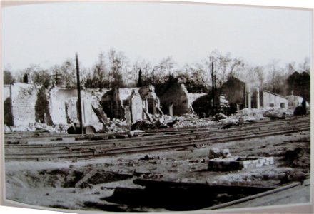 1943. Ruins near the railway station in Melitopol (Zaporizhia Oblast, Ukraine)