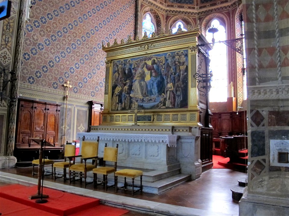 Basilica dei servi, siena 17 altare maggiore bernardino fungai