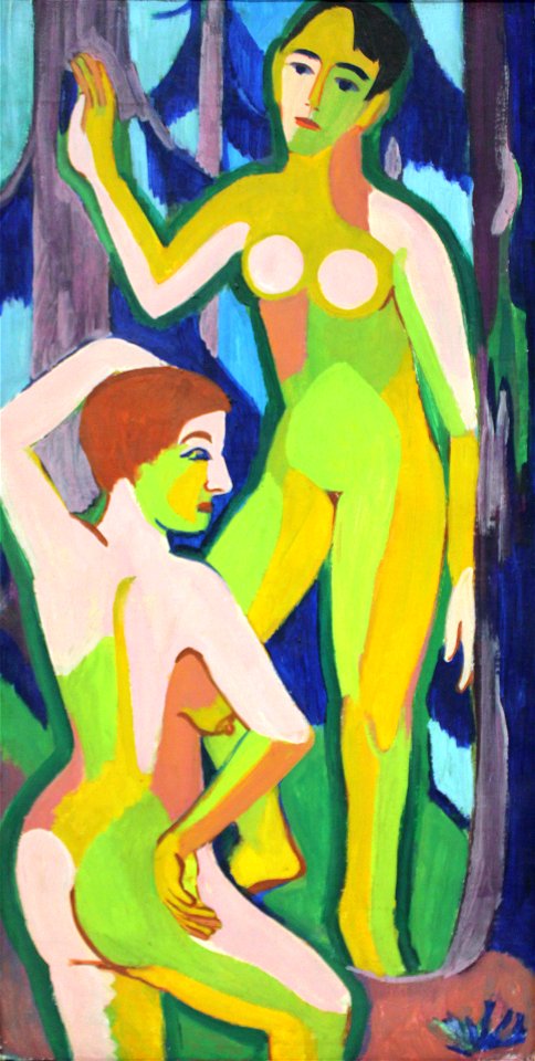 1926 Kirchner Zwei Akte im Wald II anagoria
