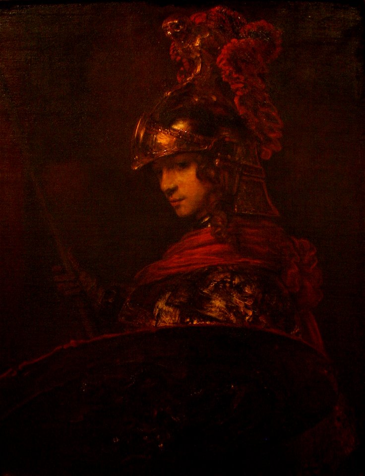 Athena Pallas - attr Rembrandt - ca 1655 - oil on canvas