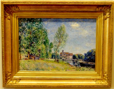 Beauvais (60), MUDO, Alfred Sisley - Moret, le chantier naval à Matrat, vers 1882 1