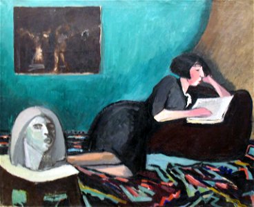 1931 Istomin Lesende Frau anagoria